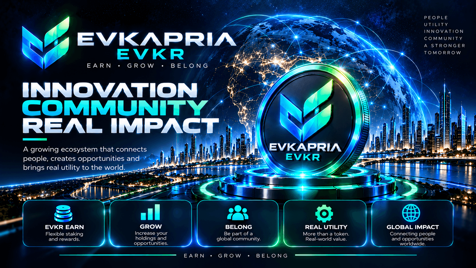 EVKAPRIA — Global ecosystem and futuristic city