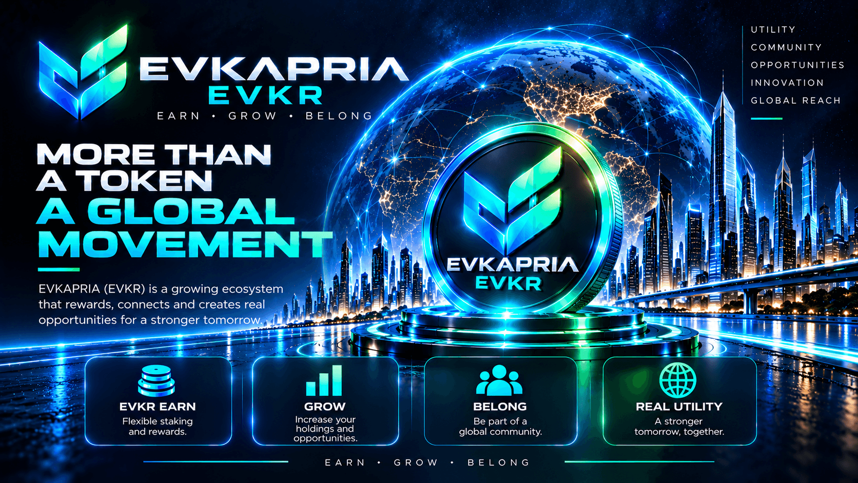 EVKAPRIA — More than a token. A global movement.