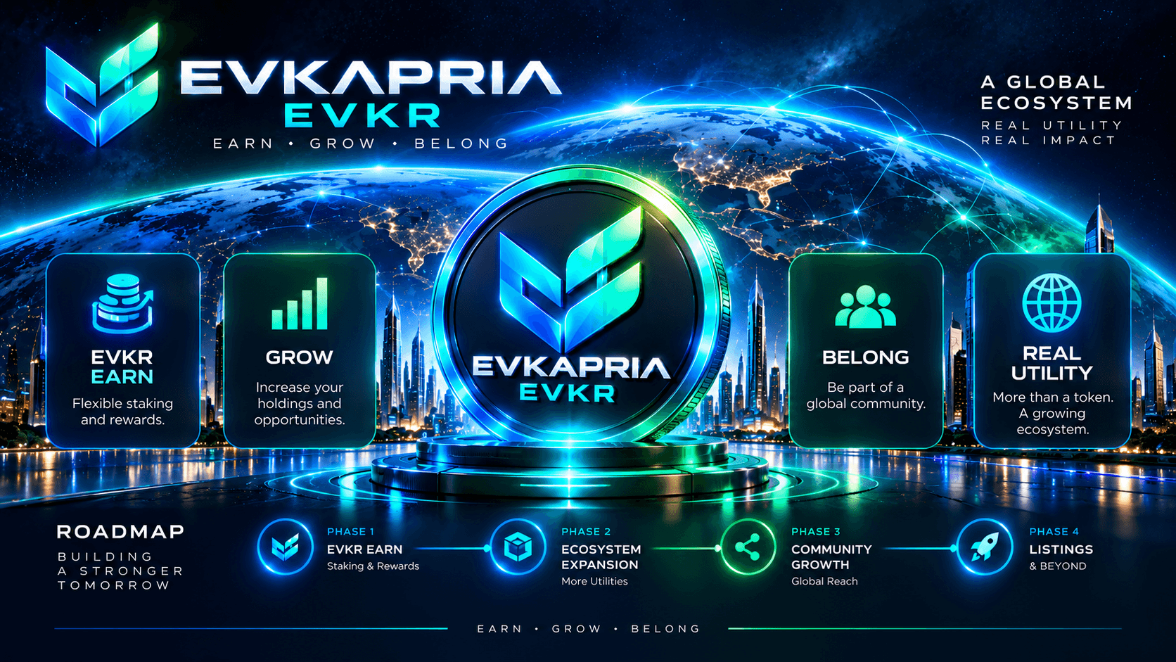 EVKAPRIA Tokenomics — 1 Billion EVKR